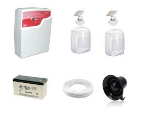 Kit alarme 01 setor completo com bateria
